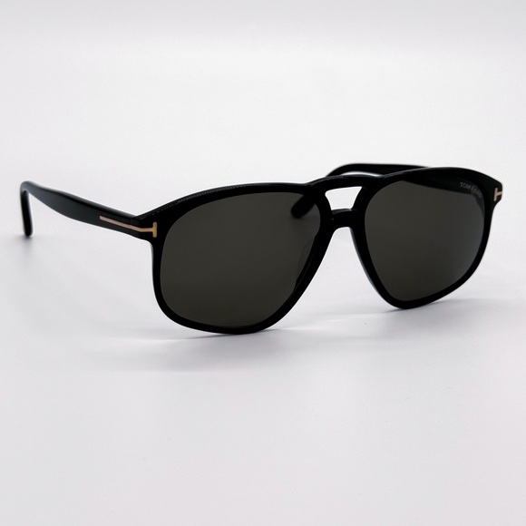 NEW TOM FORD TF1000 01A BLACK AVIATOR SUNGLASSES TOM FORD PIERRE-02 FT1000/S - Picture 5 of 11